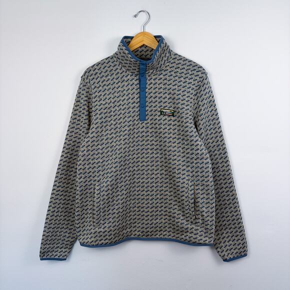 L.L Bean Men's Fleece Pullover Sweater Medium